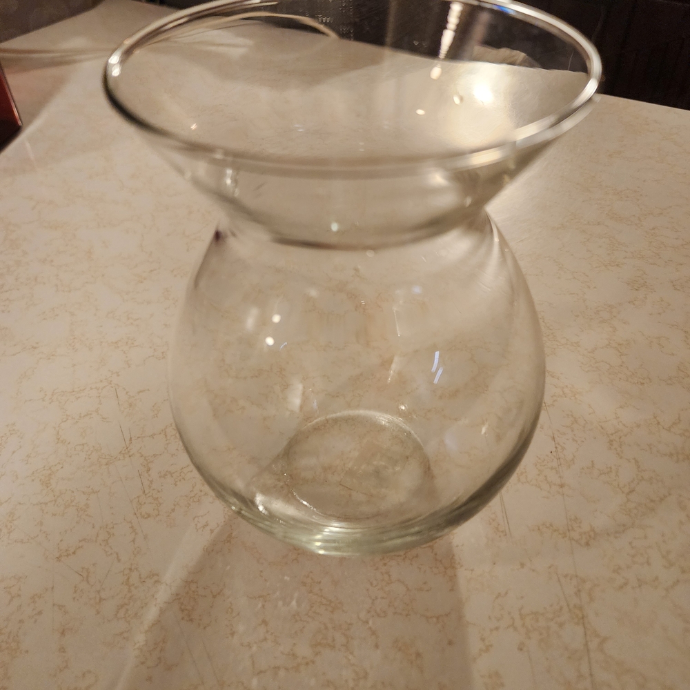 Elegant Clear Glass Vase